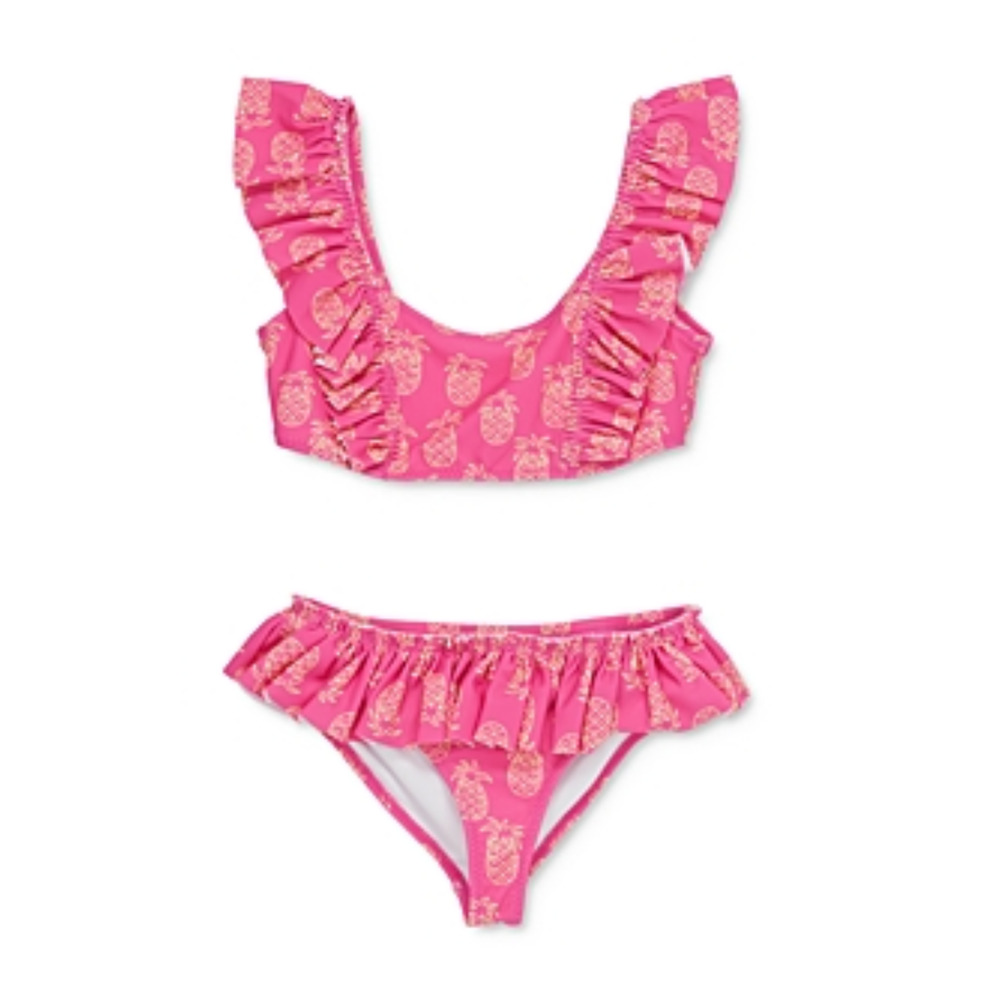 Sovereign Code Baby Girls Maui Pineapple Print Two-Piece Swimsuit Pink Size 18M